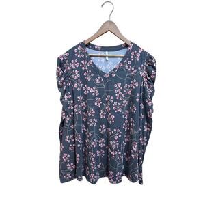 Anydeer Women’s Gray Blouse - Womens 2XL